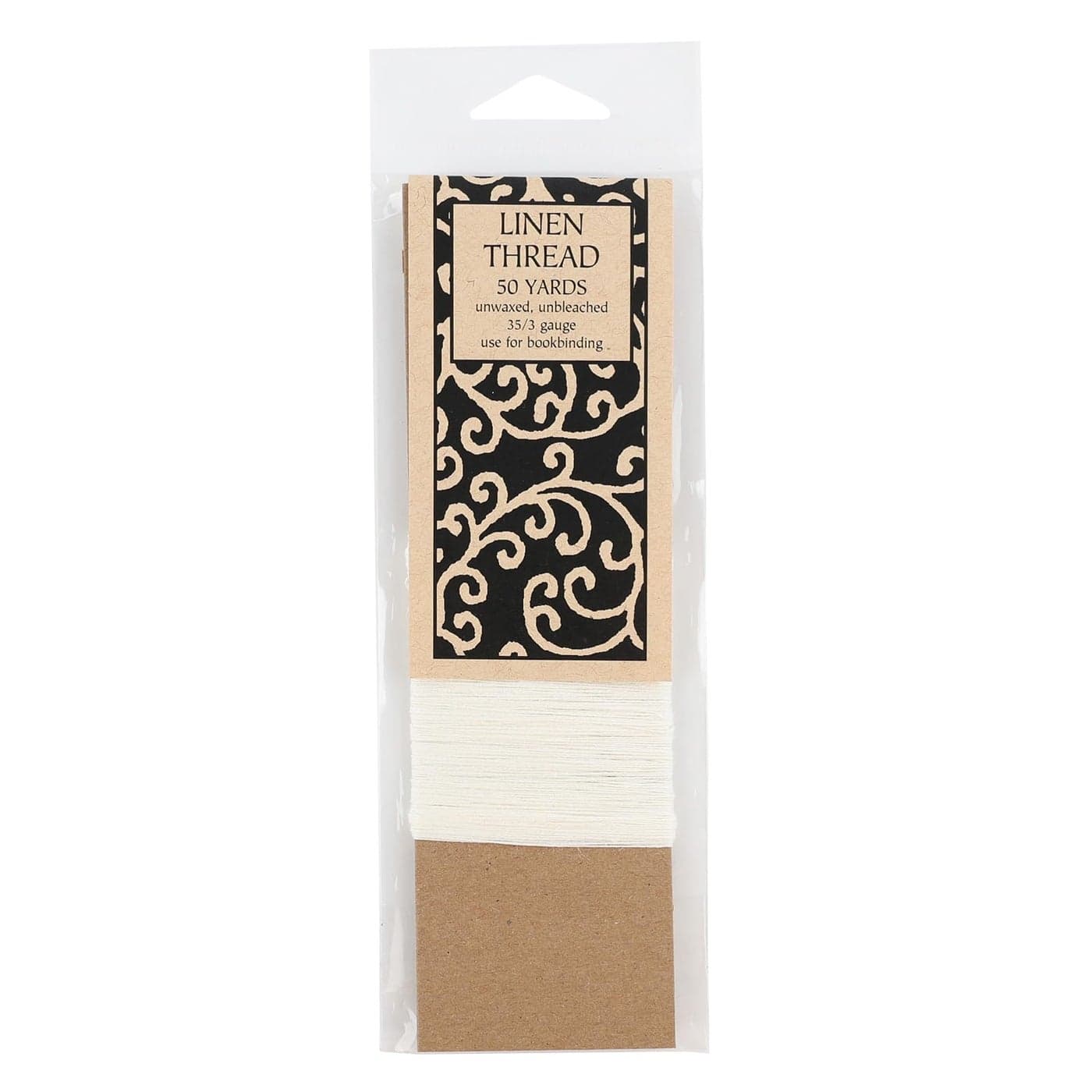 Books by Hand Linen Thread Archival Quality Natural Unbleached and Unwaxed 50 Yards 353 Gauge Ideal for Bookbinding and Sewing Signatures