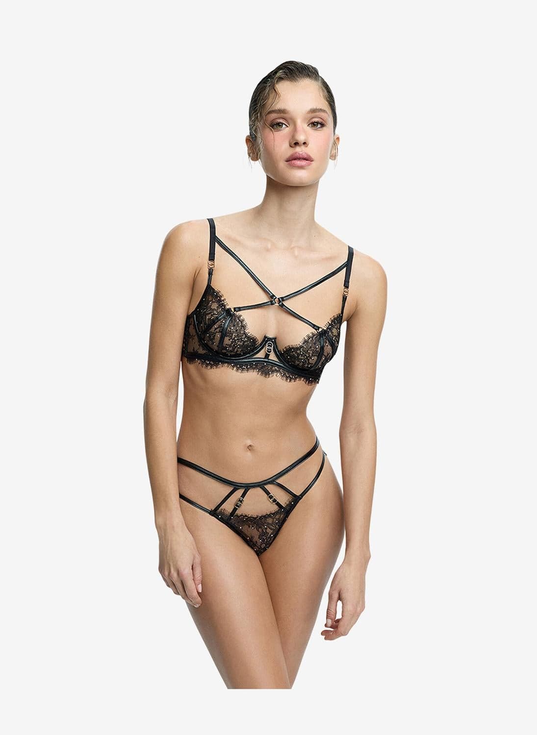 Women Lush Wired Black Lifting Bra