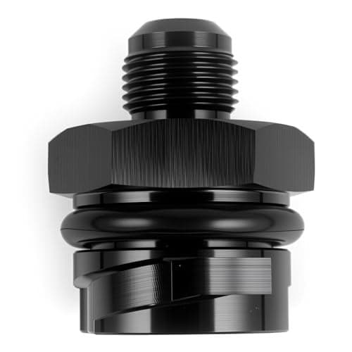CNRAQR LS Valve Cover Oil Cap 8AN Male Fitting for LSX LS1 LS2 LS3 LS6 LS7