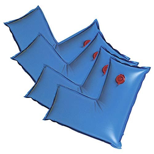 Robelle 2 ft. Corner 4-Pack Heavy Duty Blue Pool Cover Weights, .33 MM Thick Vinyl, Pool Water Bags, Water Tubes
