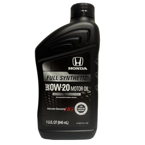 Honda 087989163 Full Synthetic SAE 0W20 Motor Oil 1 Quart 4