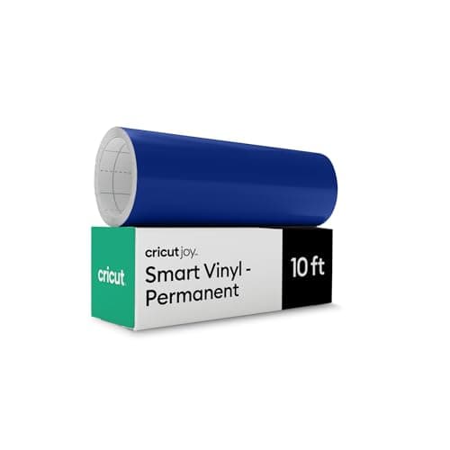 Cricut Smart Permanent Vinyl for Joy Machine Ocean Blue 55in x 10ft roll Matless Cutting for Long cuts