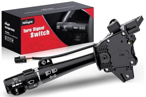 Nilight Turn Signal Switch Compatible with 2003 2004 2005 2006 Chevy Silverado Suburban Avalanche Tahoe 2003-2007 GMC Sierra Cadillac Yukon Escalade Hummer H2 Windshield Wiper Switch, 2 Year Warranty