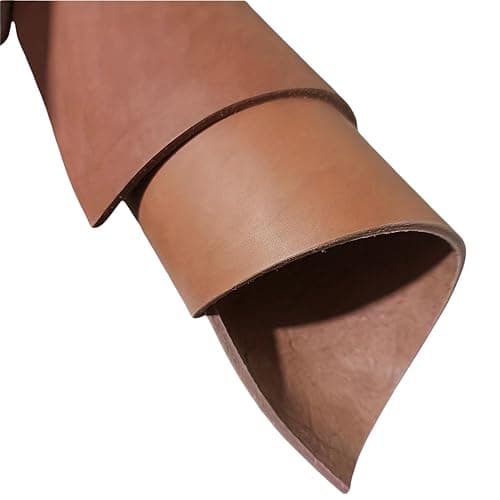 34 Millimeters Thick Full Grain Vegetable Tanned Leather Thick Natural Brown Leather Hide Premium Crafting Material 612 in Dark Brown 1
