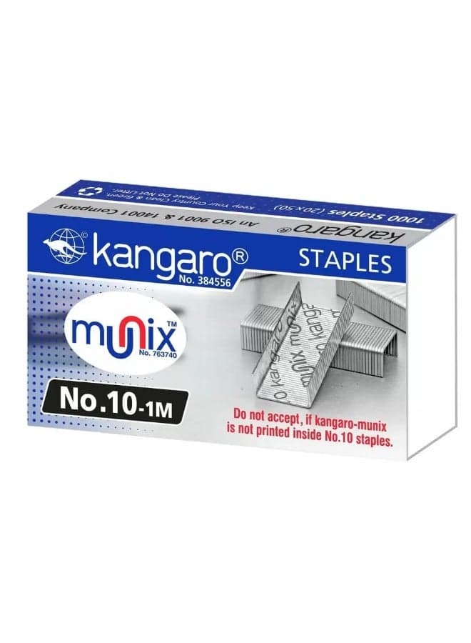 Kangaro Munix No.10 1M Staples- 1000staples