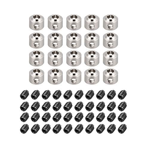 uxcell 20PCS RC Airplane Plane Landing Gear Wheel Stop 3.1mm Shaft Hole Dia.