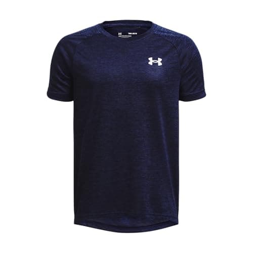 Under Armour Boys Tech 2.0 Short-Sleeve T-Shirt, (410) Midnight Navy / / White, Small
