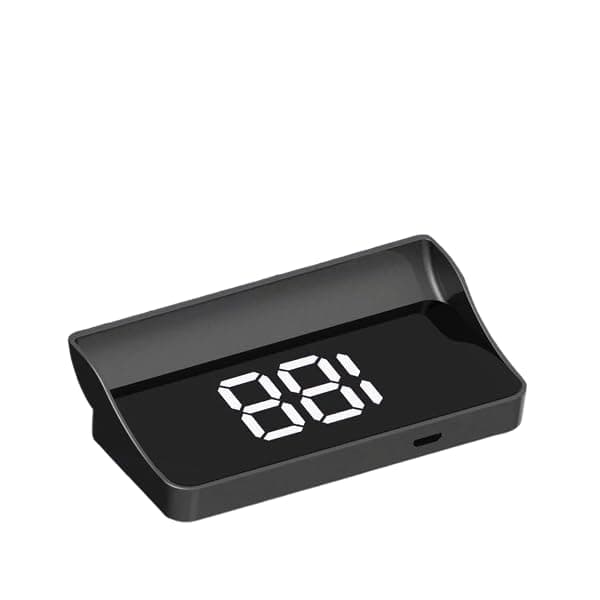 Techadro TA-H2 High-Resolution, No Delay Head-Up Display, Plug and Play for All Cars (WHITE DISPLAY)