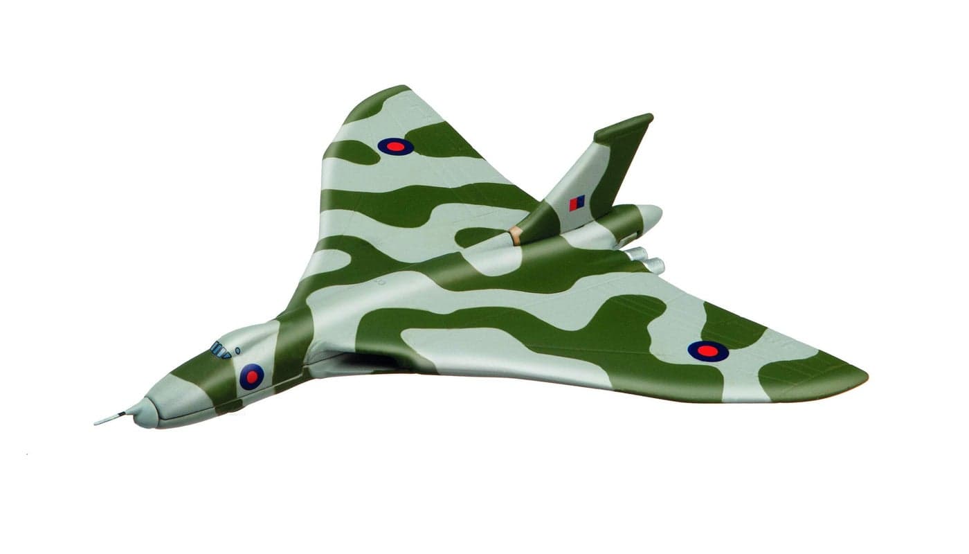 Corgi Diecast Flying Aces Avro Vulcan Miniature Display Model Aircraft CS90649, Gray & Green