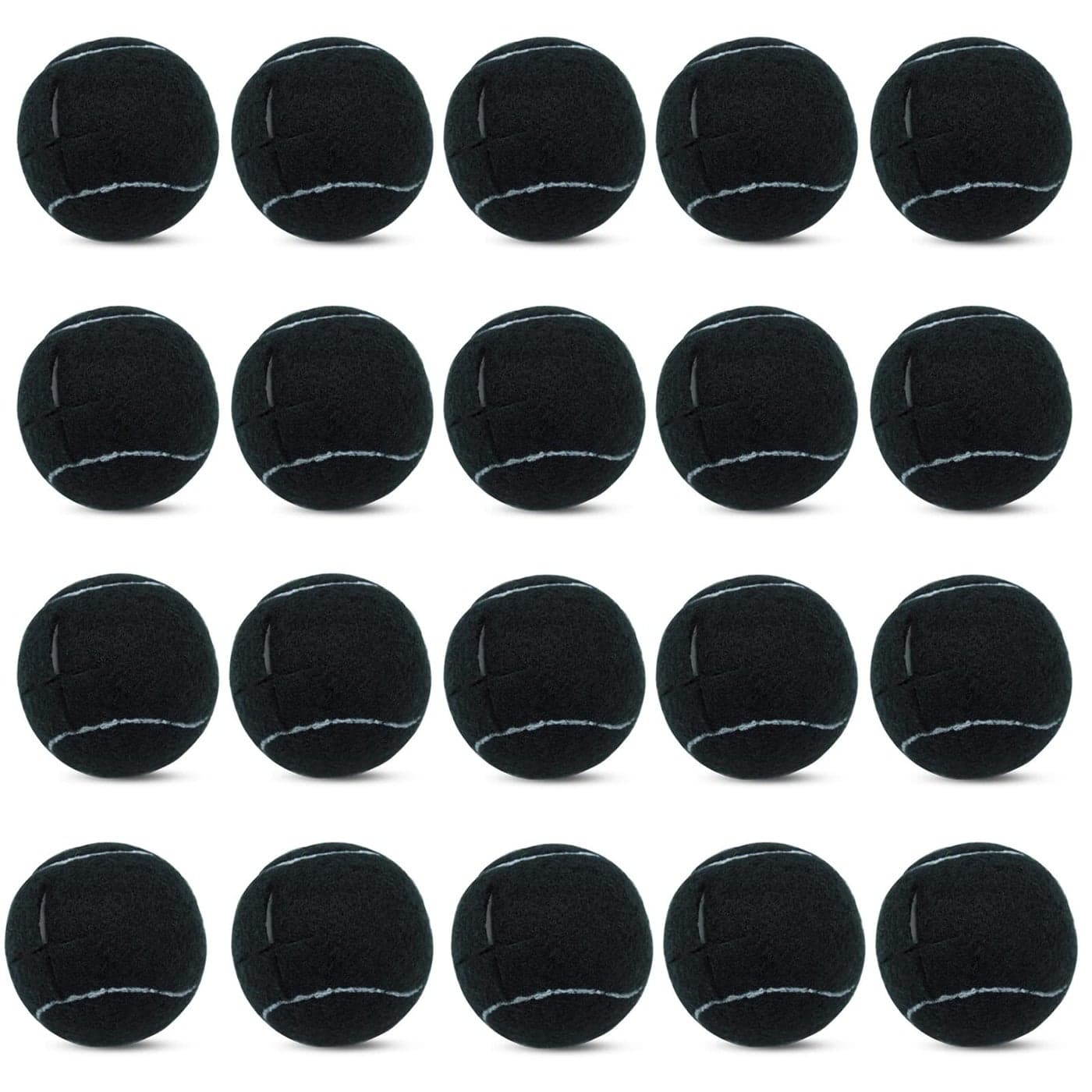 Magicorange 20 PCS Precut Walker Tennis Balls for WalkerFurniture Legs Floor Protection Heavy Duty Long Lasting Felt Pad Glide Coverings Black