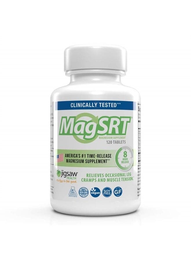 MAG SRT Magnesium Supplement (Mag SRT, 120 Count (Pack of 1))