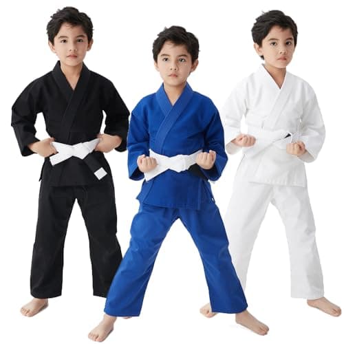 FIGHTSPIRIT Kids Brazilian Jiu Jitsu Gi Youth IBJJF Childrens BJJ Uniform Durable Pant Jacket Belt Not Included