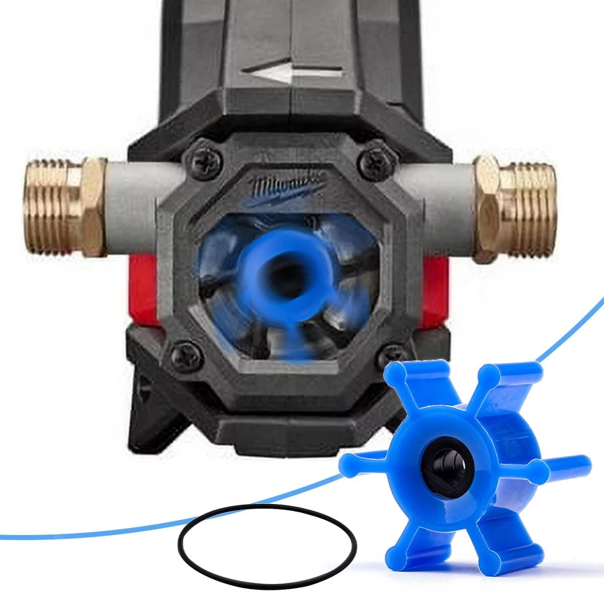 gtpartes Replacement Impeller compatible With Milwaukee M18 Transfer Pumps Replaces 49162771
