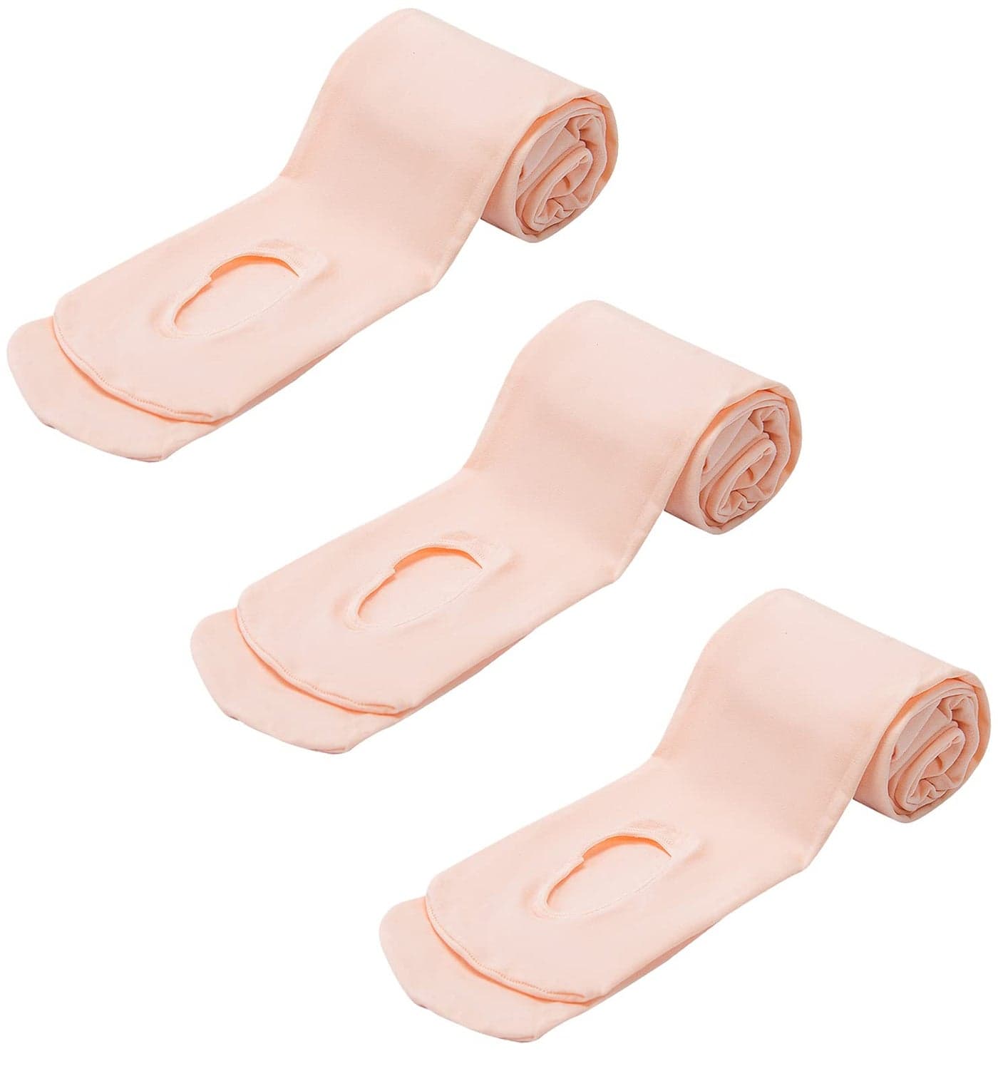 MANZI 3 Pairs Women's Girl's Dance Tights Convertible Transition Ballet Tights 40D Ballet Pink L(11-14y)