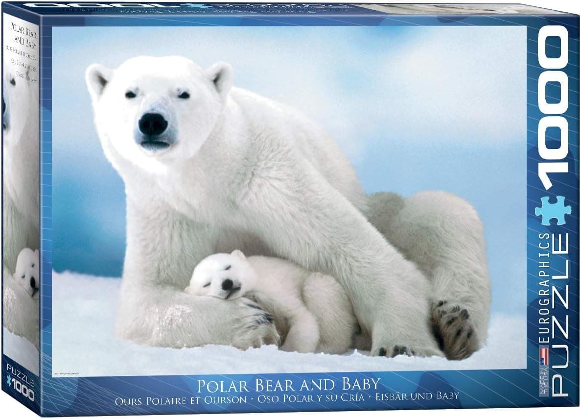 EuroGraphics Polar Bear and Baby Puzzle 1000Piece 60001198
