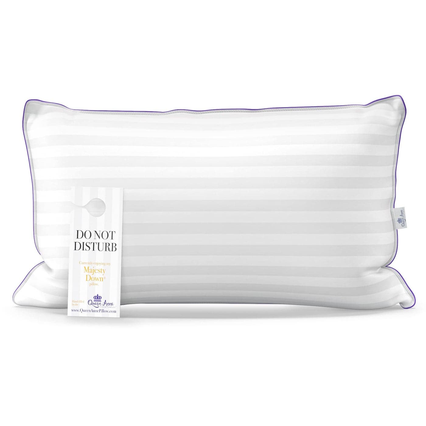 Luxury Hotel Down Alternative Pillow Majesty Down Synthetic Allergy Free Hypoallergenic Bed Pillow Made in USA Queen Soft