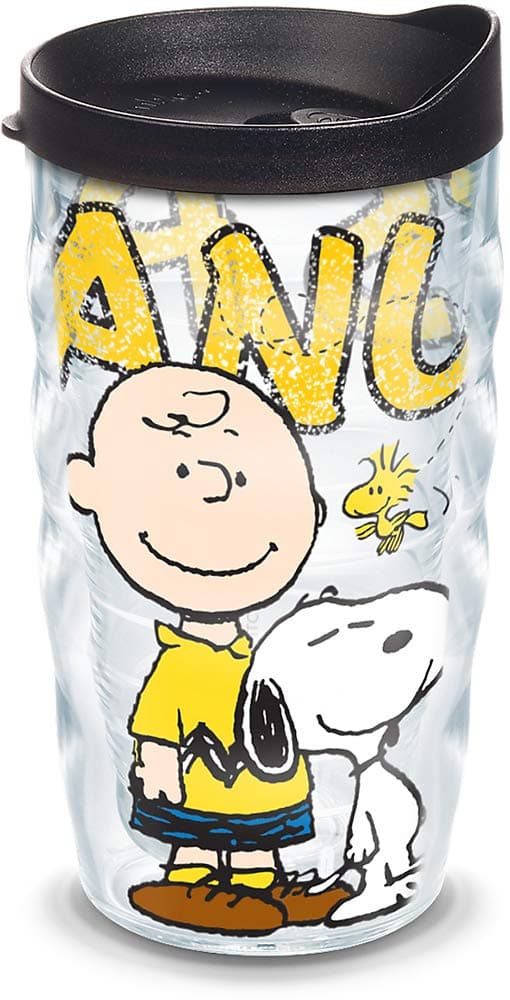 Tervis Made in USA Double Walled Peanuts Colossal Insulated Tumbler Cup Keeps Drinks Cold Hot 10oz Wavy Classic