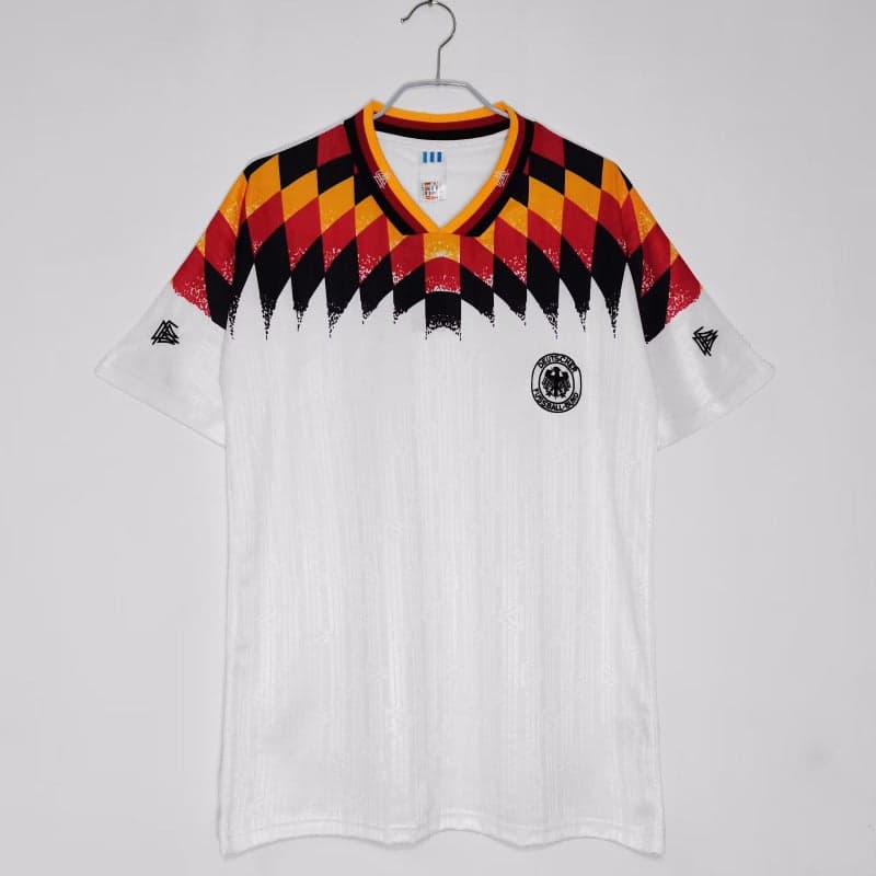 92-14 Germany Home And Away Short-Sleeved Game Jersey Retro Jacket Retro Jersey T-Shirts