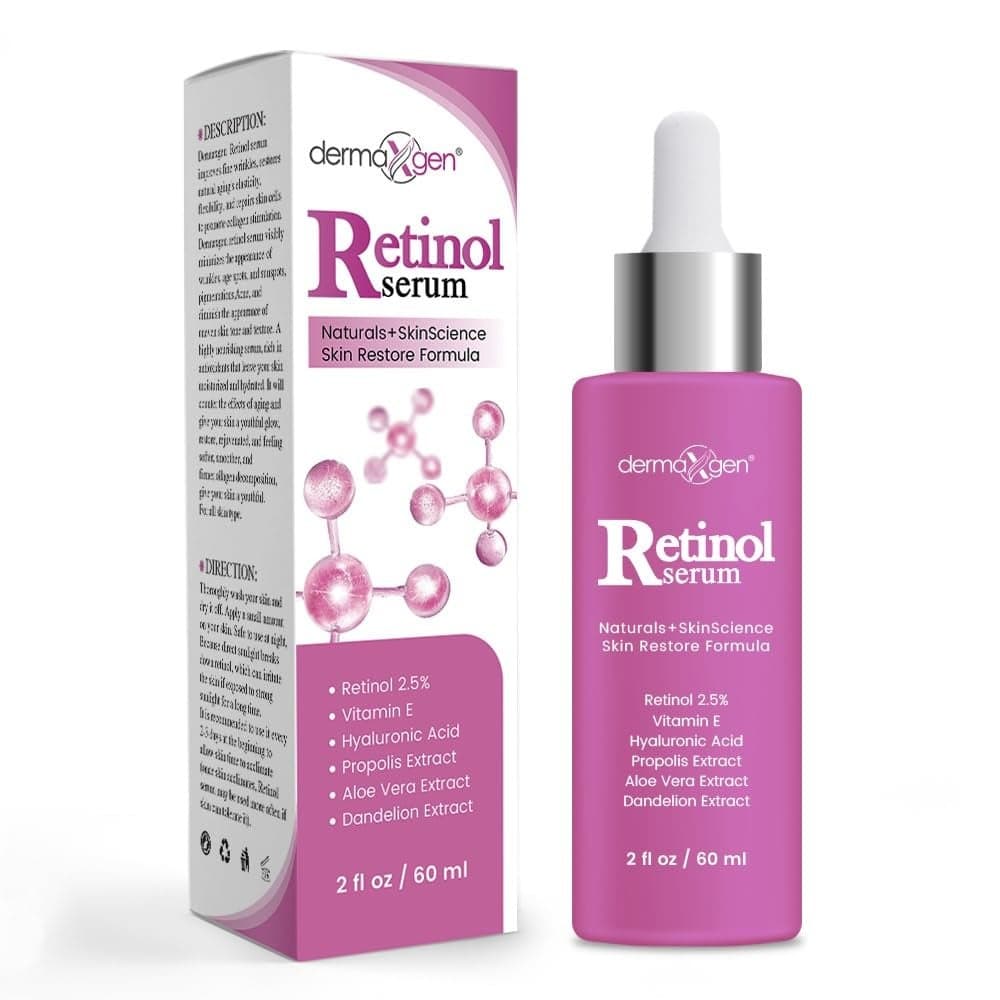 Retinol Cream 3 Percent Retinol Cream for Face with Hyaluronic Acid AntiAging Face Cream for Fine Lines Wrinkles Hydrating Face Moisturizer 2 FL OZ RETINOL SERUM