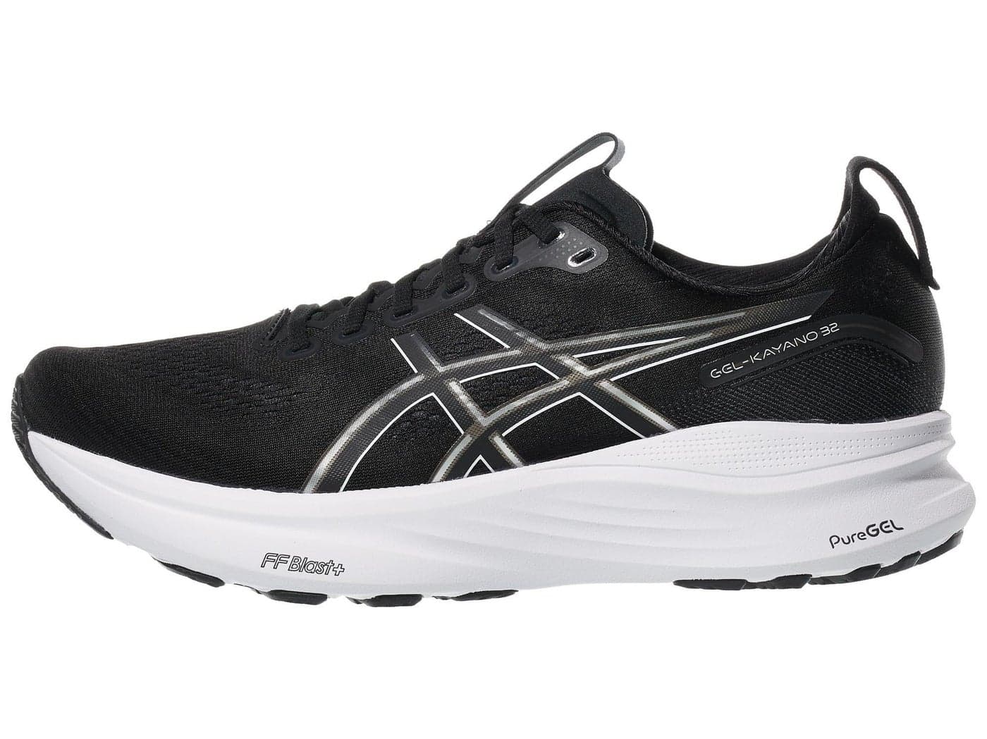 ASICS Men's Gel-Kayano 32 Running Shoes, 9.5, Black/White