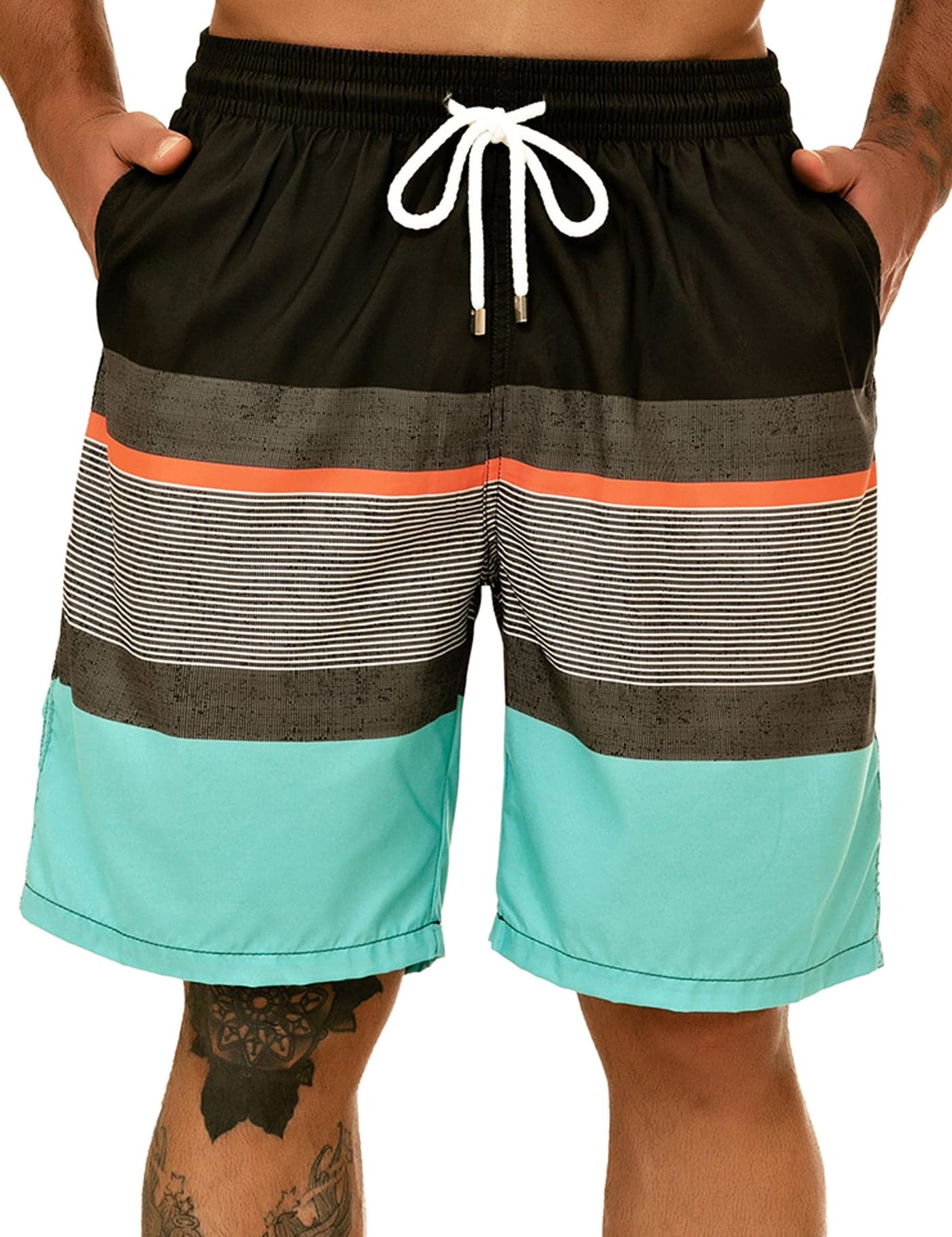KAILUA SURF Big and Tall Mens Swim Trunks, 9" Mens Designer Bathing Suit Boardshorts