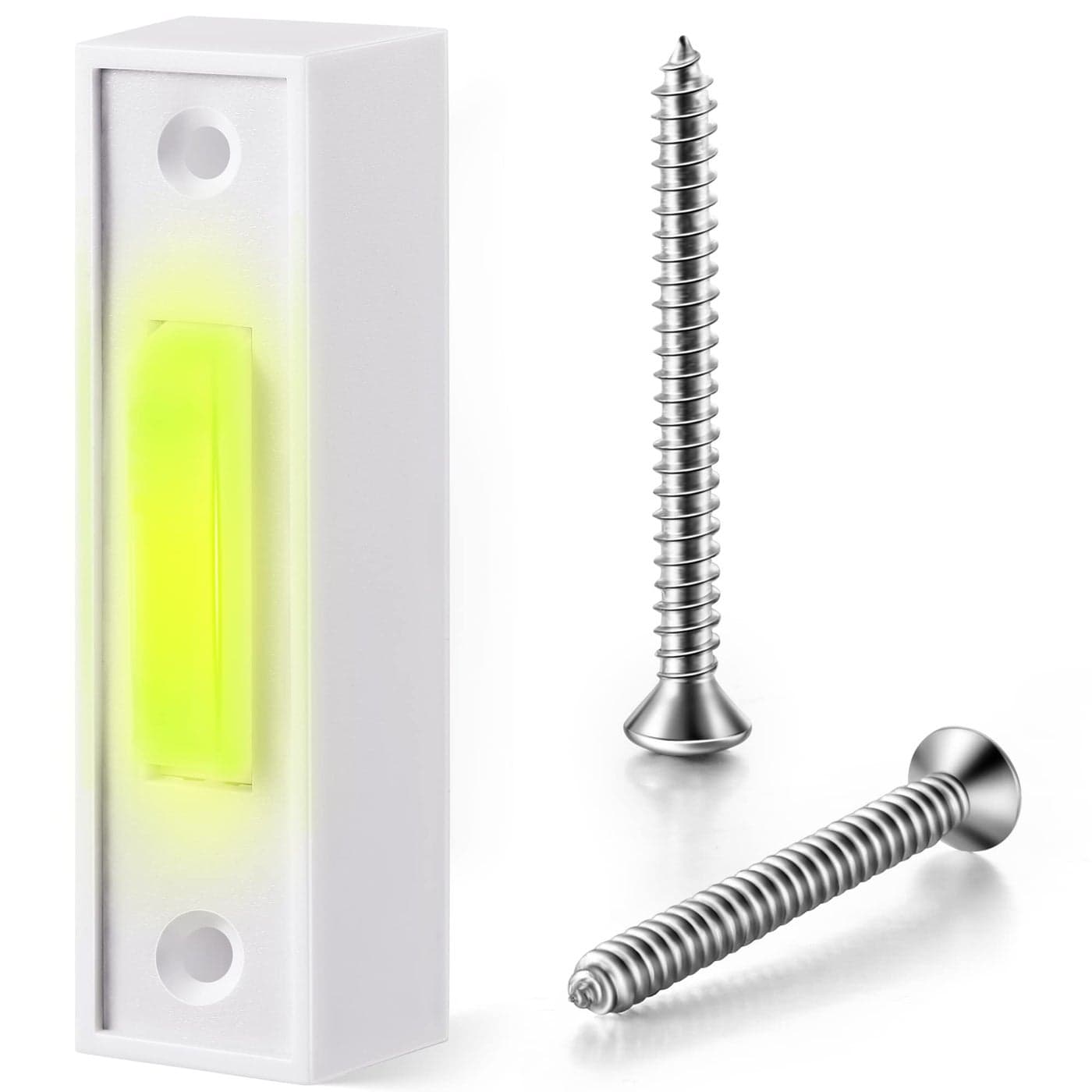 Lighted Doorbell Button Garage Door Opener Switch with LED Light 41A4166 Wall Mounted Push to Exit Ringer ButtonWhite1 Piece