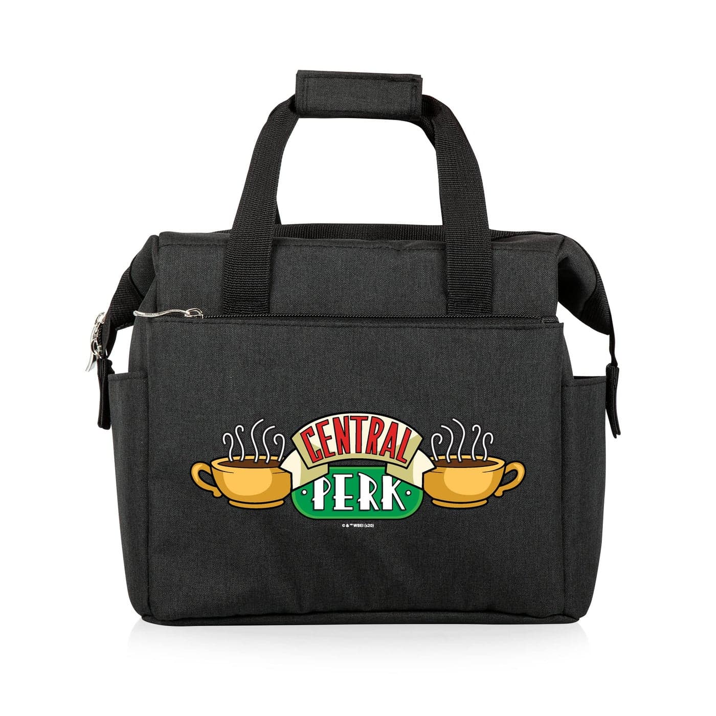 PICNIC TIME Friends Central Perk On The Go Lunch Bag Soft Cooler Lunch Box Insulated Lunch Bag Black