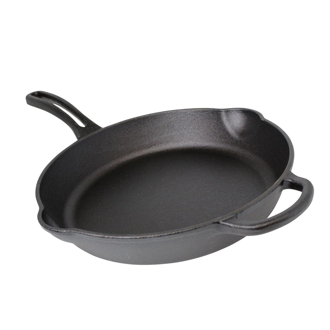 Mirro MIR19052 10 PreSeasoned Ready to Use Round Cast Iron Skillet with Helper Handle Black