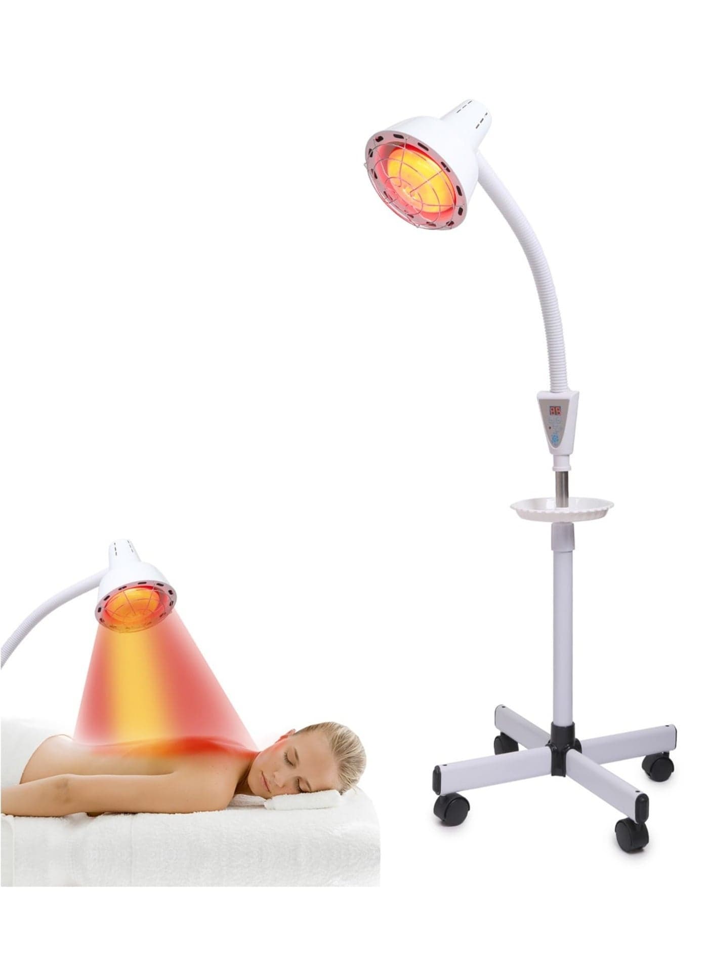 Infrared Light Red Heat lamp Physical Therapy Light 275W Near Red Infrared Heat Lamp for Relieve Joint Pain and Muscle Ache