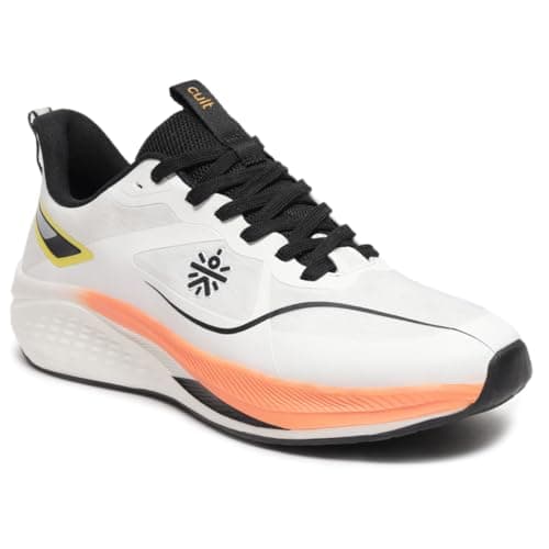 CULT Mens SprintMax Running Shoes (White-UK6)