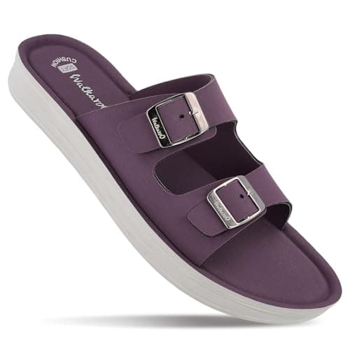 WALKAROO Sandal For Womens|Trendy|Light Weight and Comfortable|Soft Footbed|WL7554 - Purple