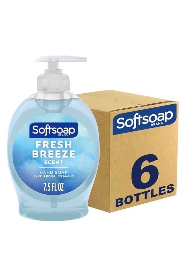 Liquid Hand Soap, Fresh Breeze - 7.5 Fl Oz (Pack of 6)