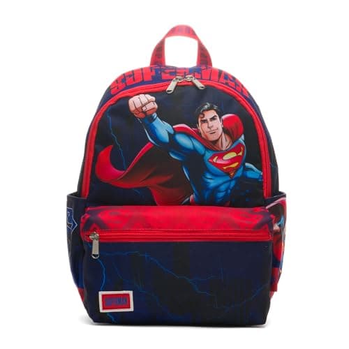 Wondapop Superman Up Up and Away 13" Deluxe Nylon Mini Daypack