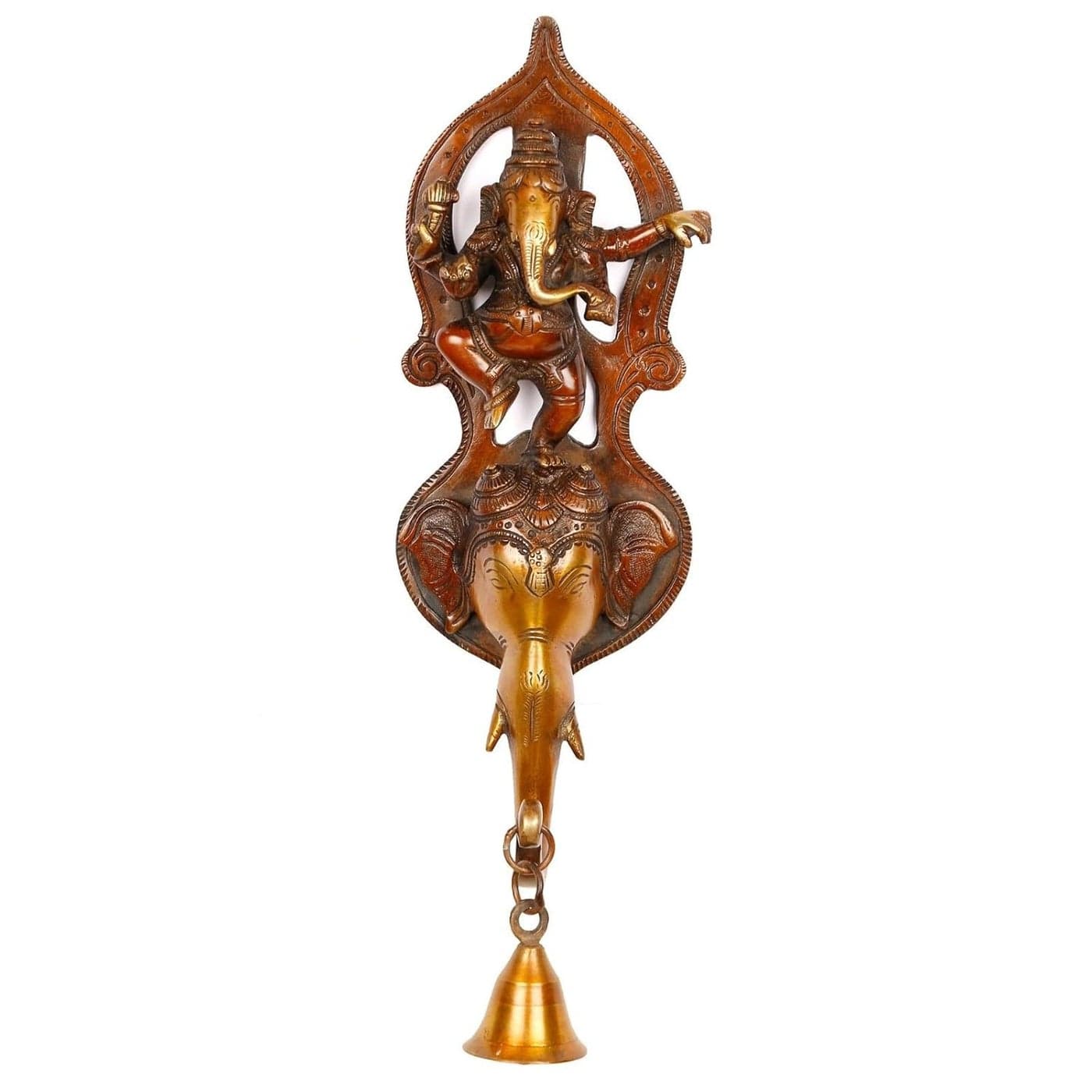 Collectible India Wall Hanging Wall Dcor Ganesh Wall Hanging Brass Elephant Wall Bells Chime Hanging Diwali Gifts
