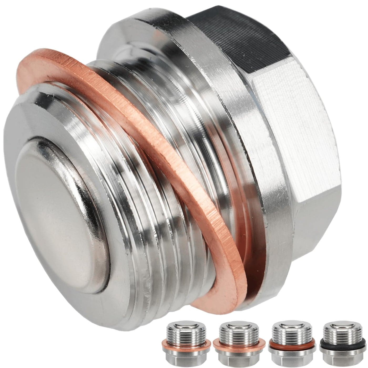 Dsnaduo 1PC M24x15 Stainless Steel TransmissionFront Differential Magnetic Oil Drain Plug Fit for 0820 Lexus GX460 LX570 Toyota 4Runner FJ Cruiser Land Cruiser Tacoma Tundra Replace 9034124014