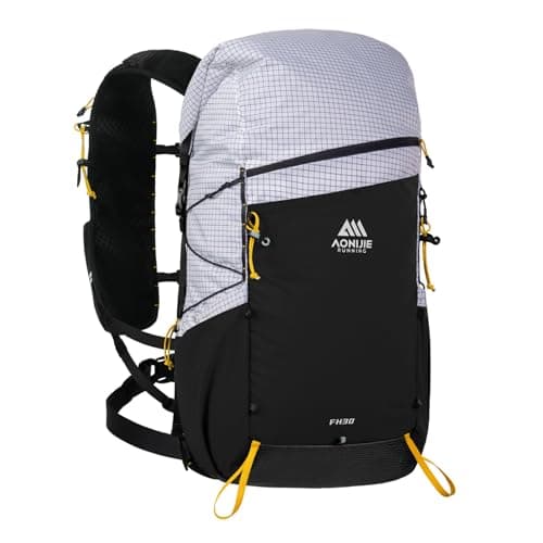 AONIJIE Large Hydration Pack Backpack 30L Running Multifunctional Hiking Backpacks Climbing Hydration Daypack Lightweight Gray