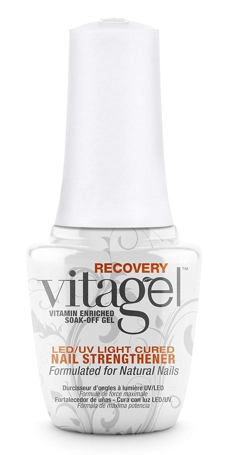 Gelish MINI Vitagel Recovery Nail Strengthener Strengthening Polish Base Coat Fortifies and Repairs Weak Thin and Brittle Nails 03 oz
