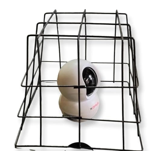 JK Vision CCTV Cage Protection for Outdoor/Night Vision Bullet Camera,/Dome Camera,Black (1)
