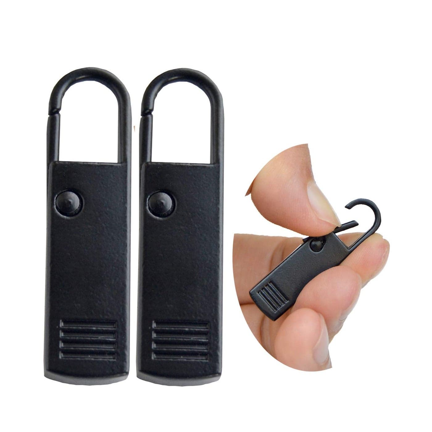 Zipper Pull Tab Replacement Luggage Backpack Zippers Extender Metal Tag Handle Mender Fixer Repair for Suitcase Bag