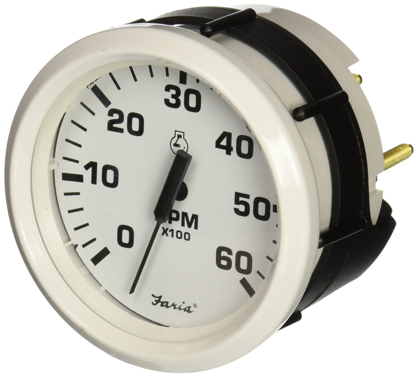 Faria 30033484 33103 Dress Tachometer 6000 RPM Gas 4 White