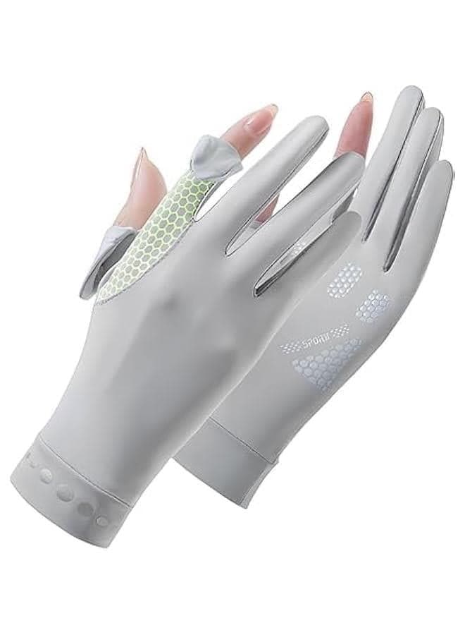 UV Sun Protection Gloves Women Non Slip Sun Gloves Driving Gloves Breathable Outdoor Cycling Gloves for Women,Full Finger Touchscreen Gloves