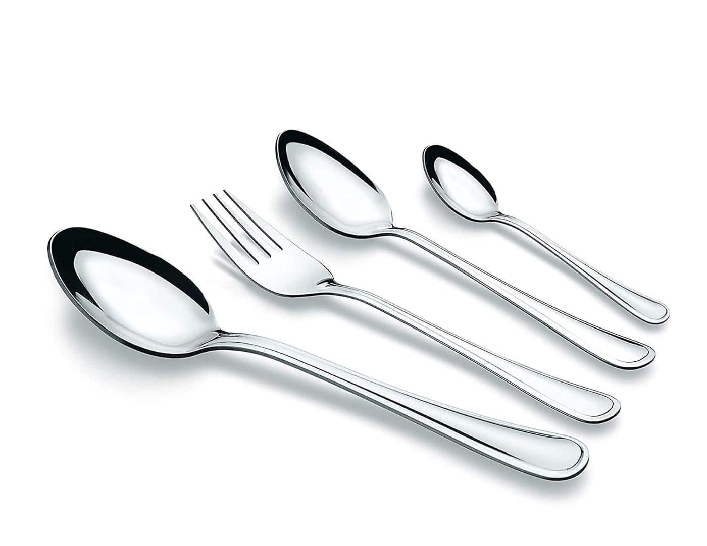 Tiara Royal 24 Piece Stainless Steel Cutlery Set 6PC Dinner Spoon 6PC Baby Spoon 6PC Baby Fork 6PC Tea Spoon Gift Sets