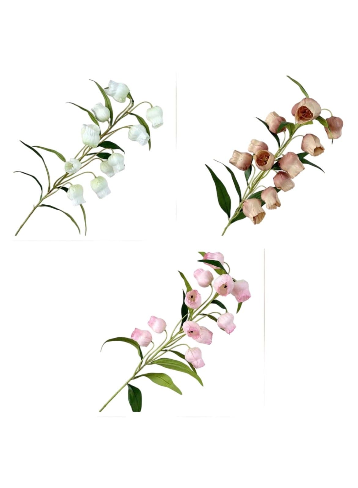 Pack of 3 Artificial Rose Flowers for Home Decor, Parties, and Weddings Assorted