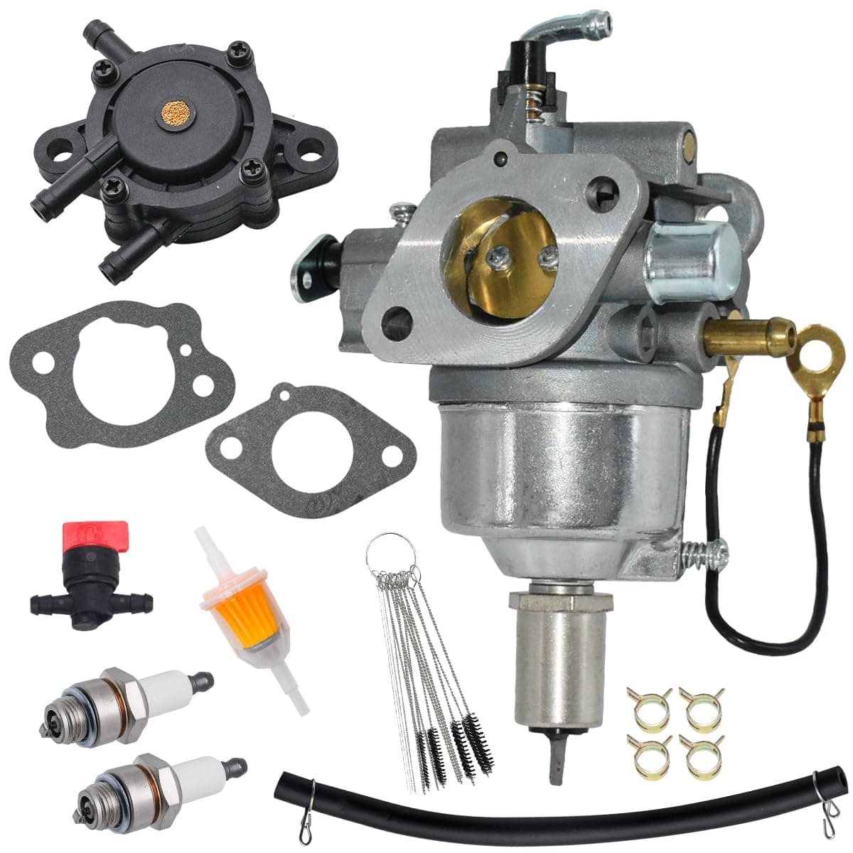 JDLLONG Carburetor 150037034 AM130924 Carb for Kawasaki FH531V for TORO 74405 74405FR 74801 for John Deere LT180 Lawn Tractor Carb 150037037 Kit with Fuel Pump