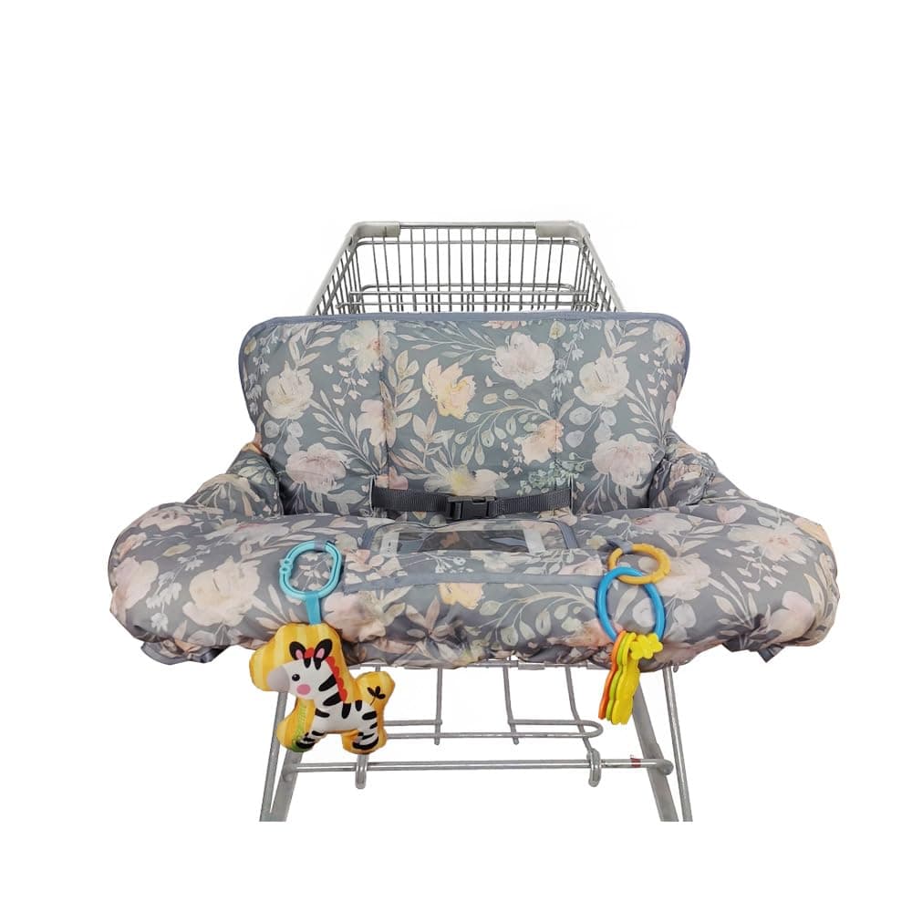 ICOPUCA Shopping Cart Cover for Baby 2 in 1 cart Cover for Babies N high Chair Cover Padded Grocery cart Cover for Baby Girl boy Universal fit