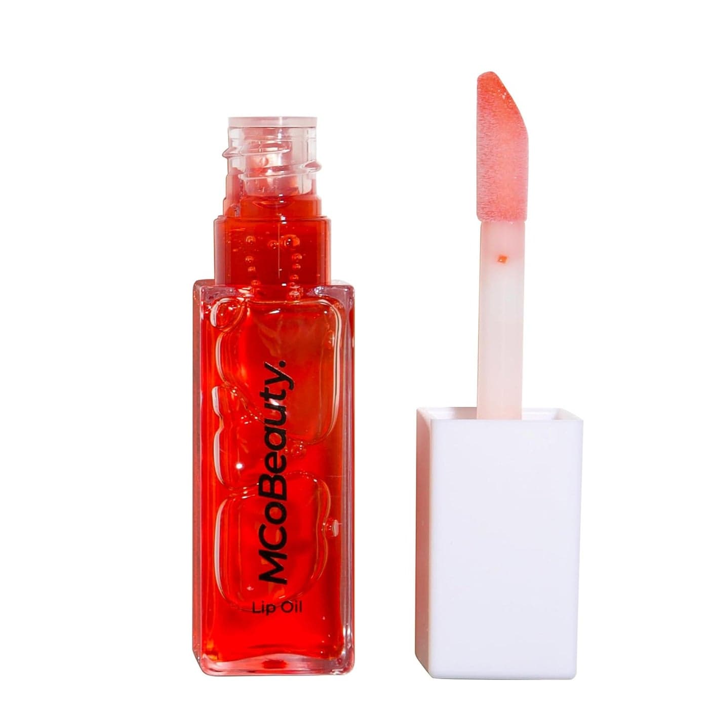 MCoBeauty Lip Oil Hydrating Treatment Sheer Red Moisturizing Shine for Naturally Beautiful Lips Vegan Cruelty Free Cosmetics