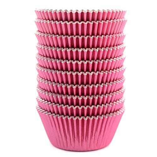 Eoonfirst Pink Foil Cupcake Case Liners Valentines Day Baking Muffin Paper Cups 198 Pcs