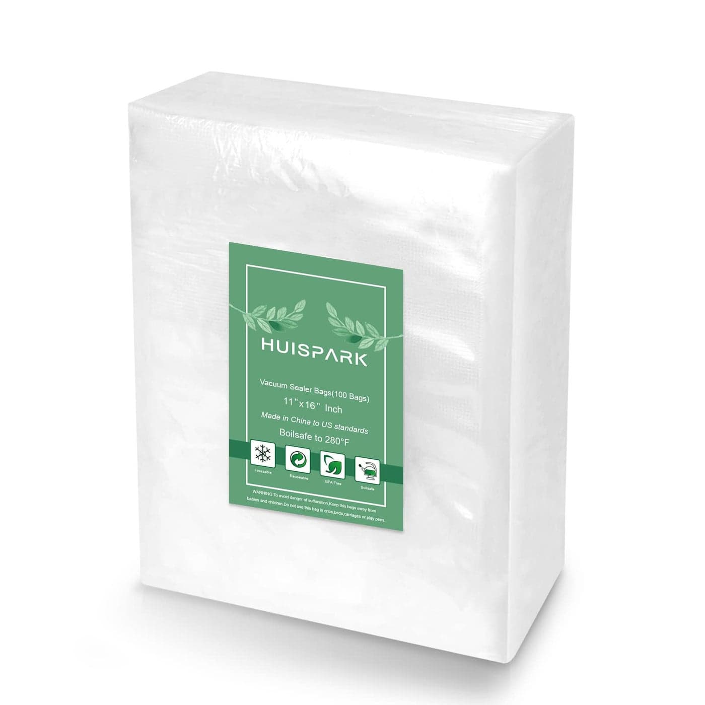 11 x 16 Vacuum Sealer Bags Heavy Duty PreCut Design Commercial Grade Food Sealable Bag for Heat Seal Food StorageSmell Proof Bags Boilsafe to 280F Freezable Resizable 100Pcs