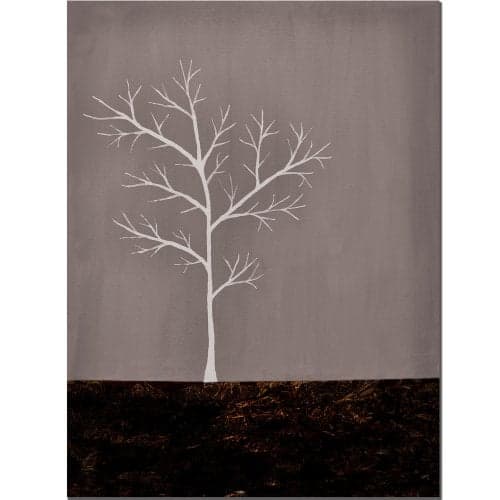 Grey on White Series by Nicole Dietz, 18x24-Inch Canvas Wall Art