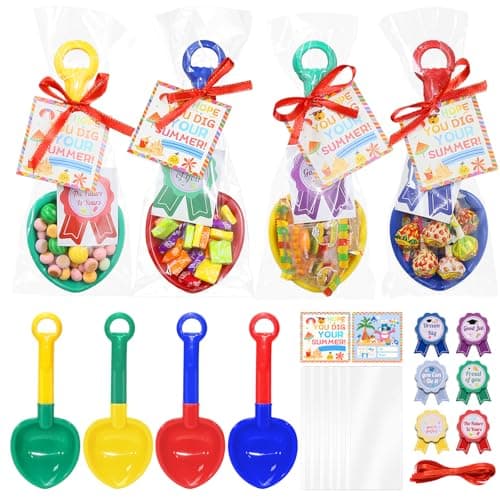 Tldcdte 24 Set Graduation Gifts Shovel SetEnd of the Year Gifts for Students BulkPreschool Graduation Gifts for Kids Bulk Includes Beach Shovels Gift Bags Cards Award Stickers Ribbons